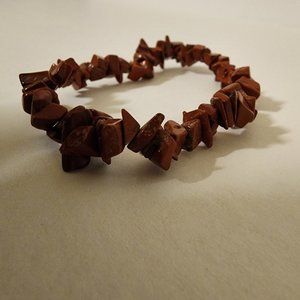 Red Jasper Chips Stretch Bracelet